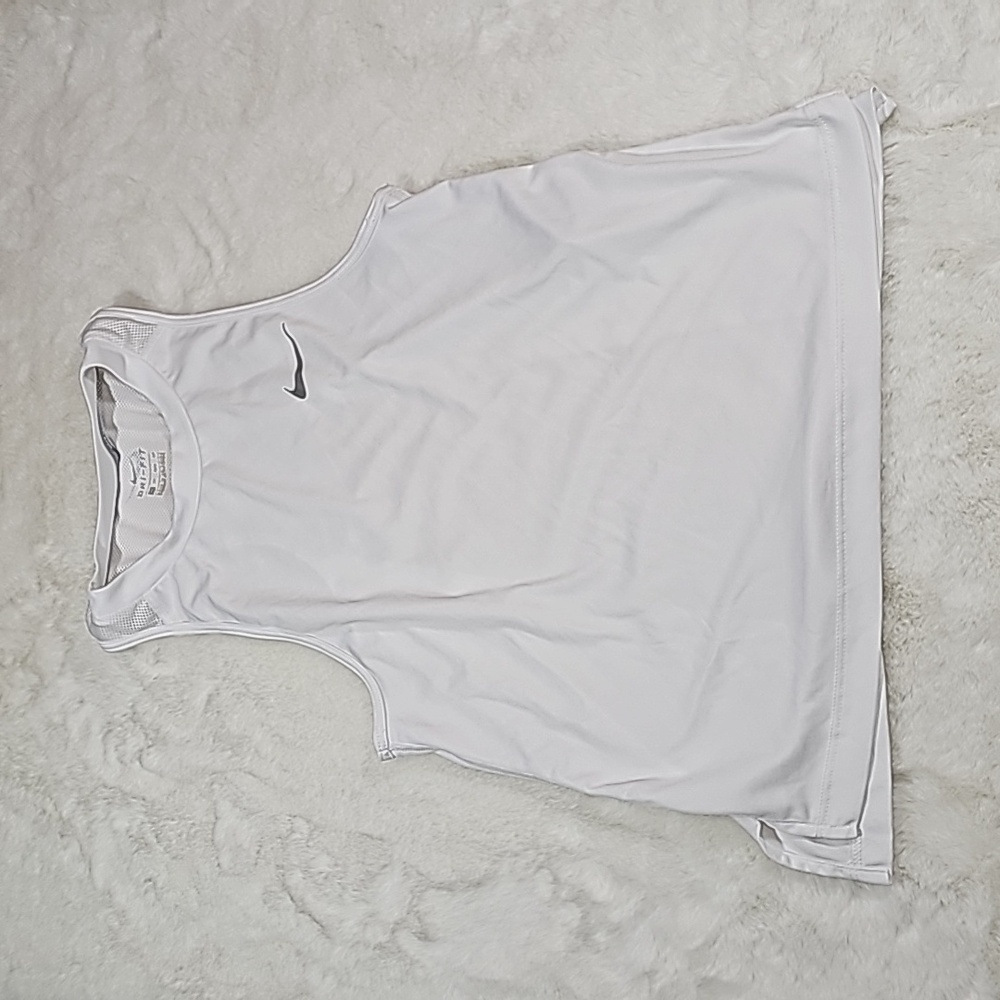 NIKE Dri-FIT Womens White Tank Top Size XS